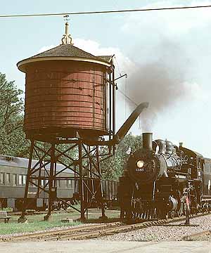 water tank and train